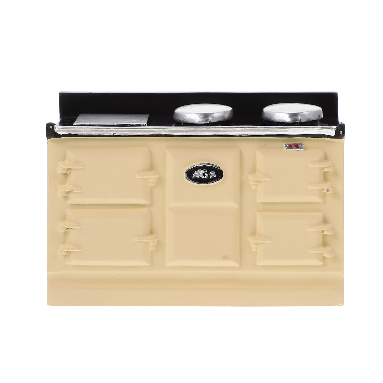 1:12 Scale Miniature Stove Model - Realistic Dollhouse Kitchen Appliance for Kids | Pretend Play Cooking Toy with Burners & Oven | Perfect for Dollhouse Accessories, Kids Role Play & Collectors