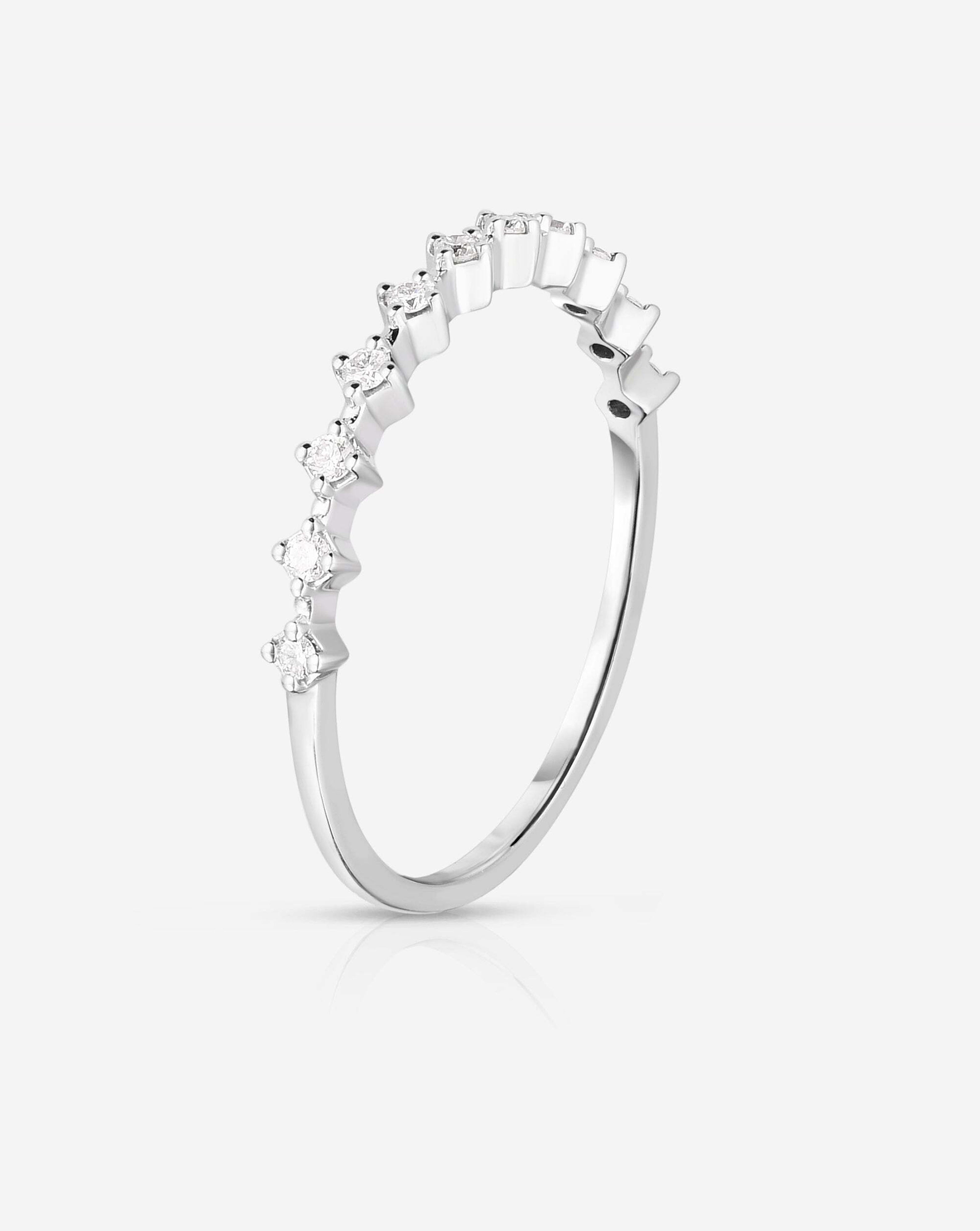Diamond Stackable Rings for Women - Elegant Wedding, Engagement & Everyday Jewelry - Perfect for Layering & Gift Giving