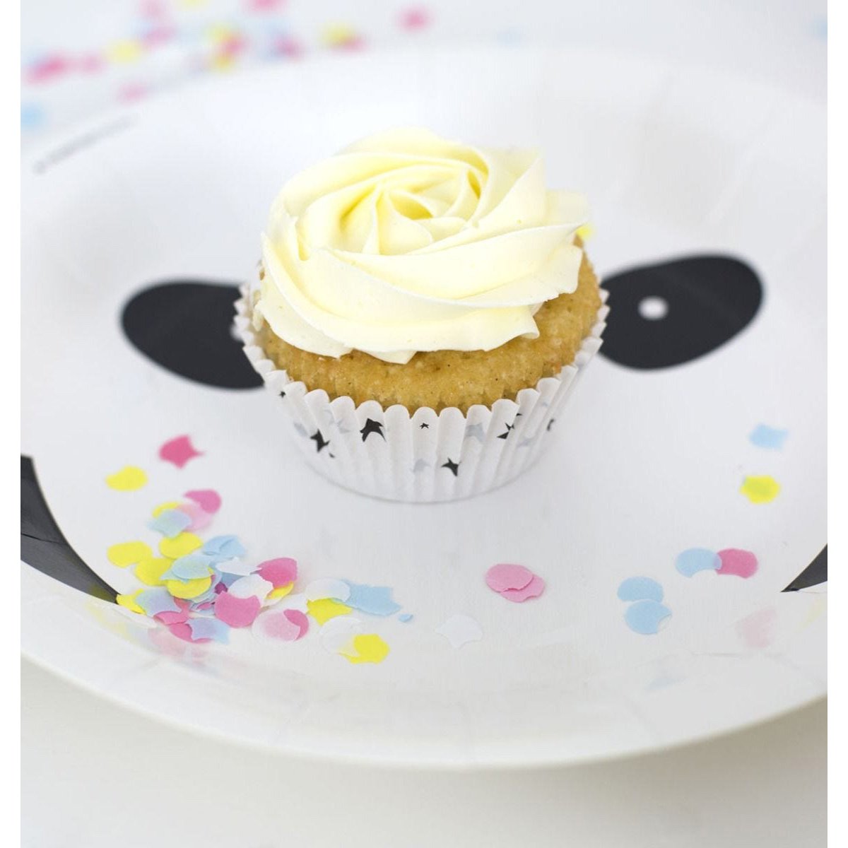 A Little Lovely Company Panda Cupcake Cases - 50 Count Baking Liners for Muffins, Cupcakes and Party Treats - Perfect for Birthday Parties, Baby Showers and Holiday Baking