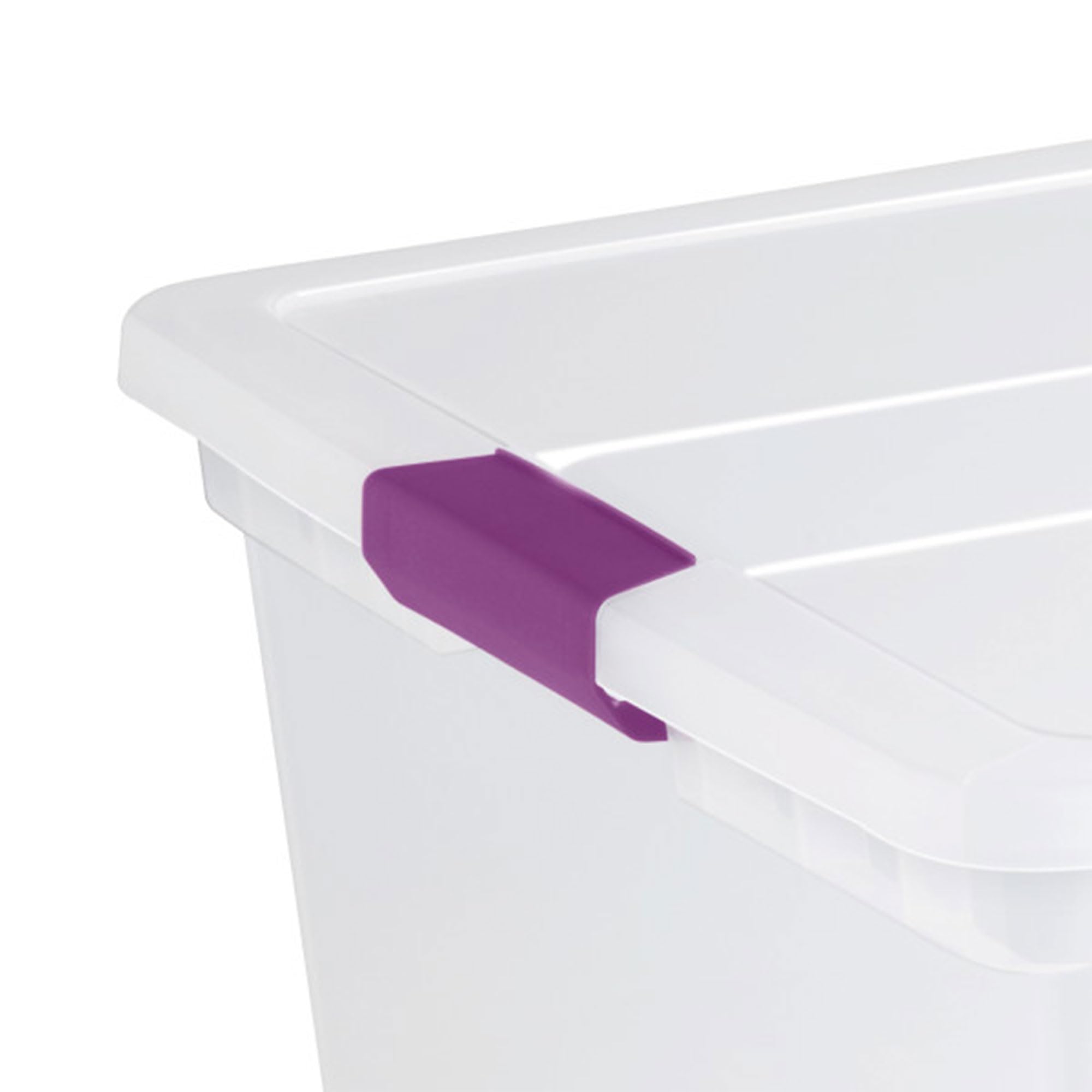 Sterilite 4-Pack ClearView Latch Storage Box - 110 Quart Stackable Plastic Bins for Home Organization | Perfect for Closet, Garage, Toy & Seasonal Storage