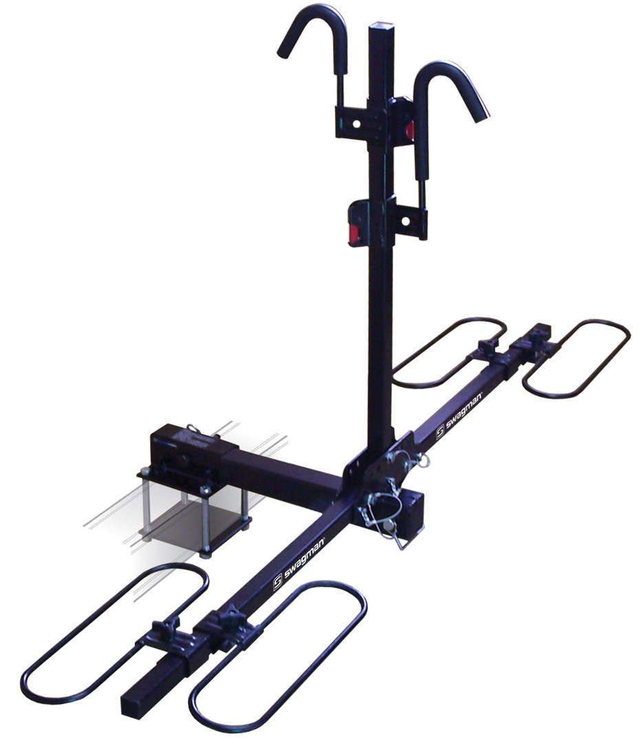 Swagman TRAVELER XC2 RV Approved Hitch Mount Bike Rack for 2 Bicycles - Heavy Duty Black Bicycle Carrier for SUV, Truck & RV - Perfect for Road Trips, Camping & Outdoor Adventures