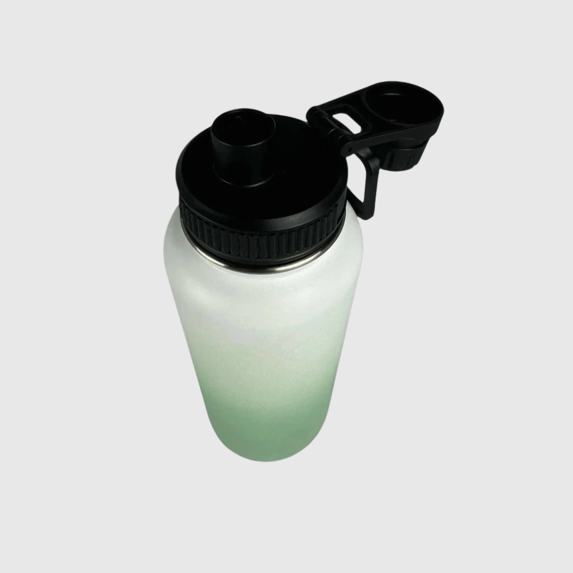 Pastel Green Insulated Stainless Steel Water Bottle 32oz (950ml) - Keeps Drinks Cold 24Hrs & Hot 12Hrs for Gym, Hiking, Office & Outdoor Activities