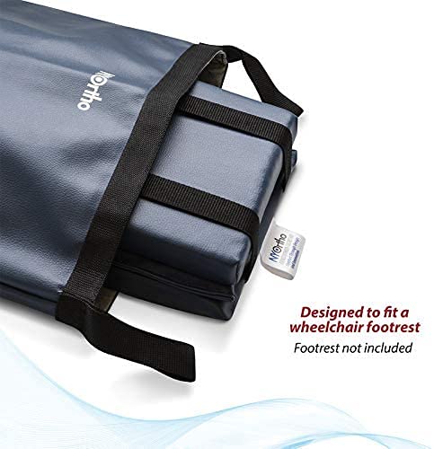 NYOrtho Wheelchair Footrest Bag - Leg Rest Extender Storage Pouch for Seat Widths 16