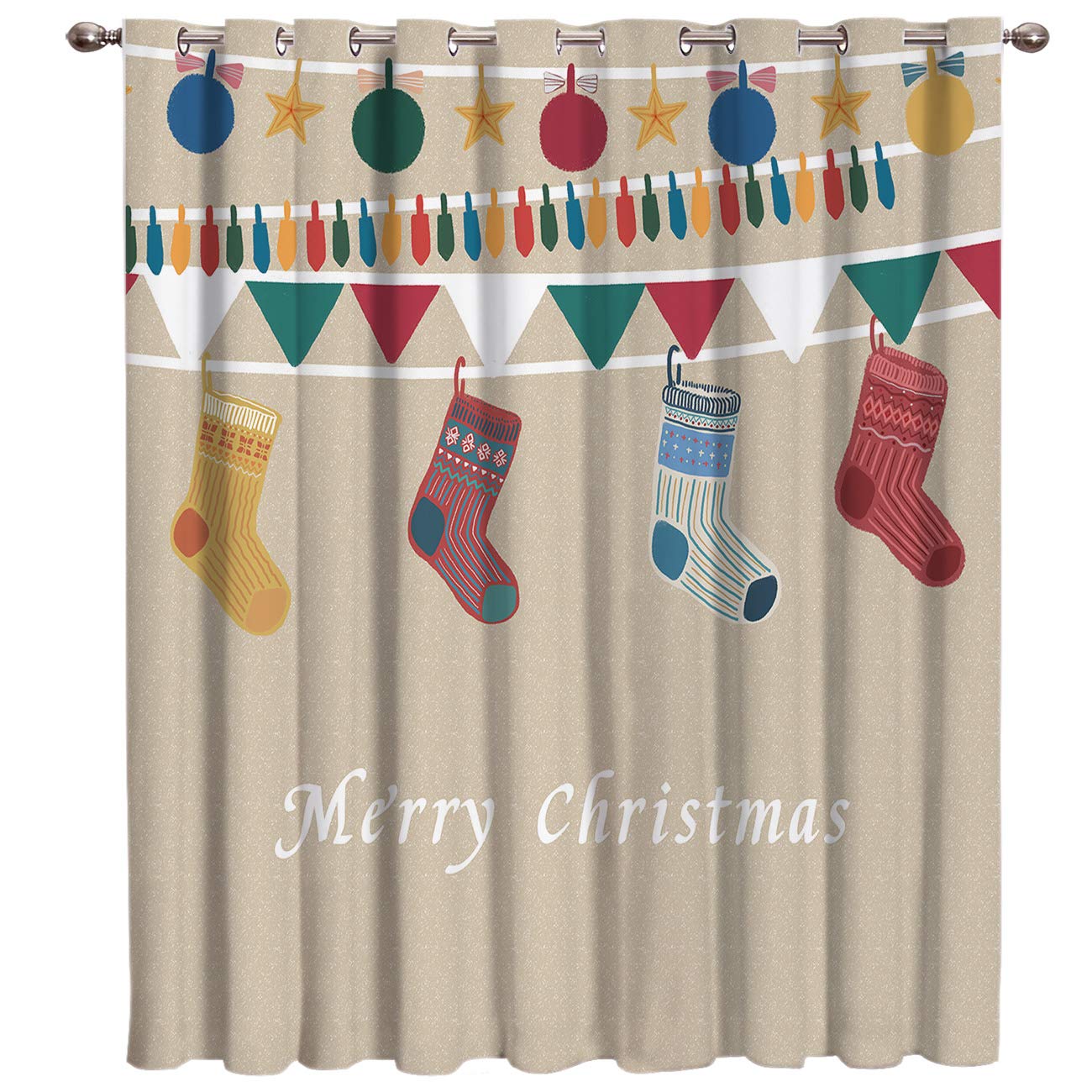 Thermal Insulated Blackout Window Curtains - 52x52 Inch Energy Saving Room Darkening Drapes for Bedroom, Living Room & Home Decor - Perfect for Christmas Decorations, Window Treatments & Door Panels (Blocks Light & Noise, Ideal for Daytime Napping & Home Theater)