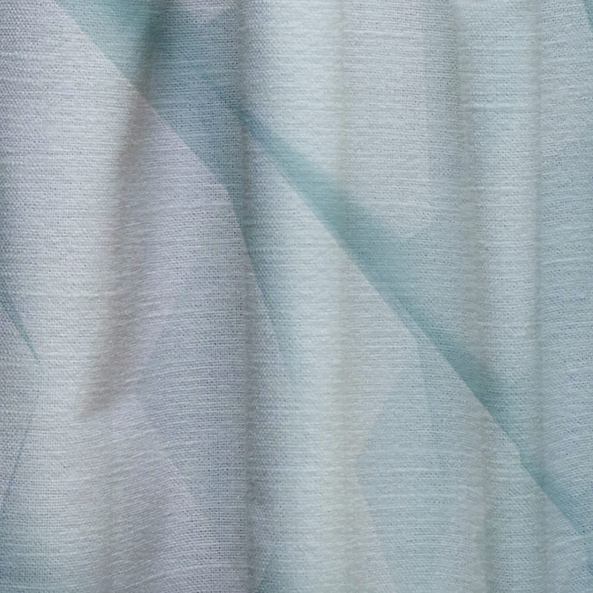 DesignQ 3D Light Blue Geometric Tunnel Blackout Curtains - Thermal Insulated Single Panel (52x108 inches) for Bedroom & Living Room - Modern Window Treatment for Home Decor & Light Control