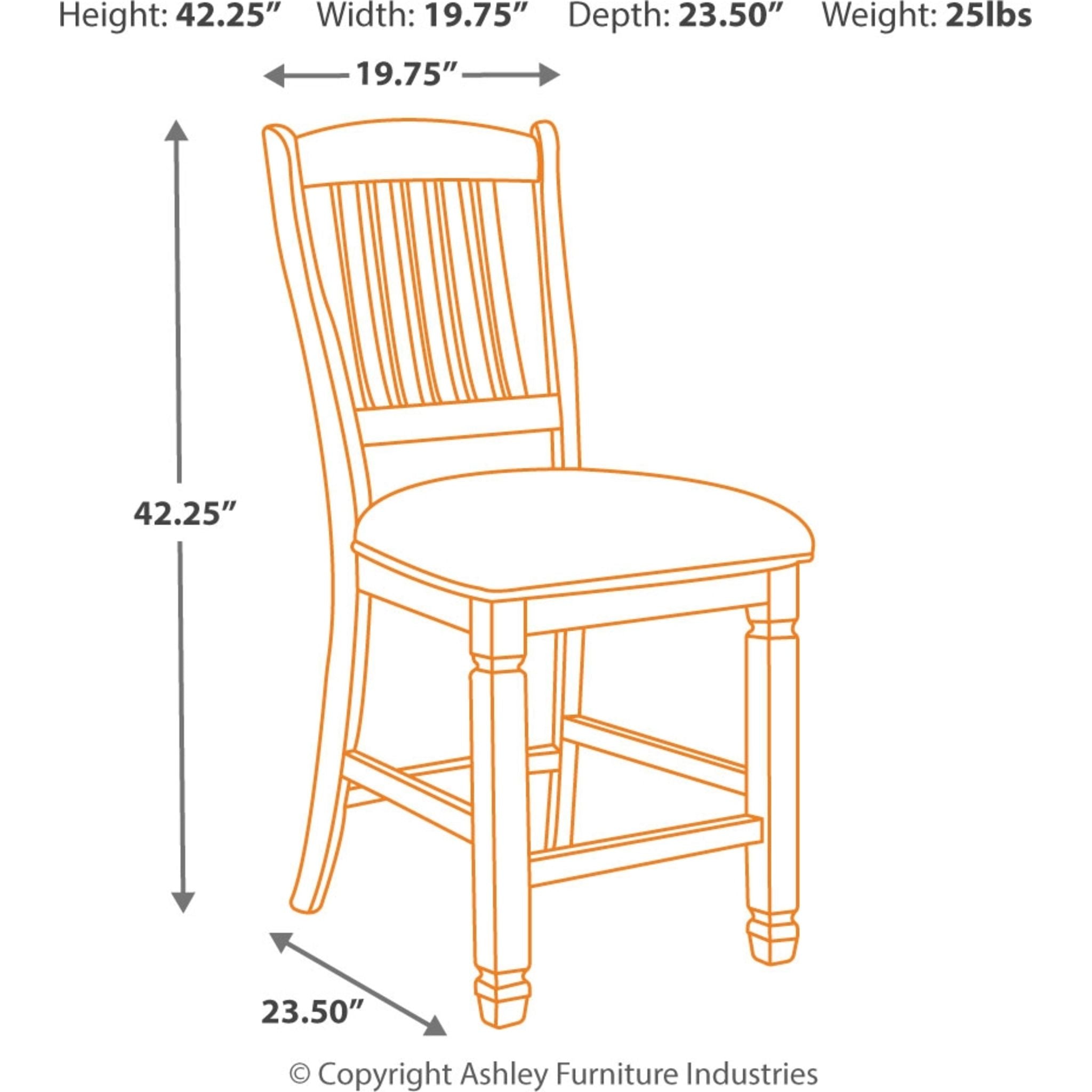 Bolanburg 5-Piece Counter Height Dining Set - Modern Kitchen Table and Stools for Small Spaces - Perfect for Breakfast Nook, Apartment, or Bar Area