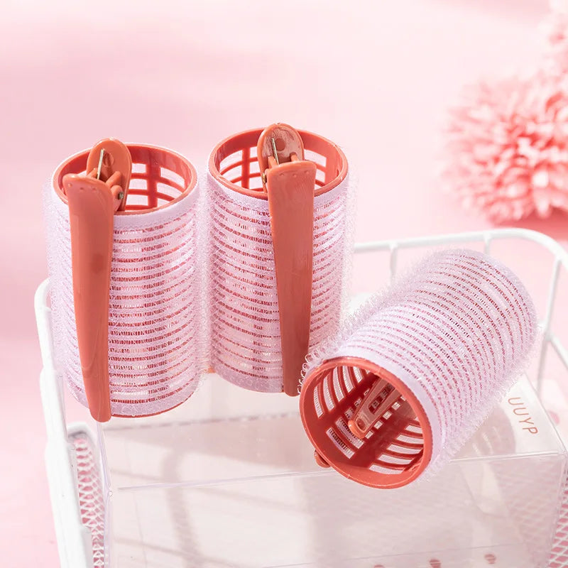 Self Grip Hair Rollers for Heatless Curls - 3 Pack Set for Overnight Styling & Natural Waves - Perfect for Home, Salon & Travel Use