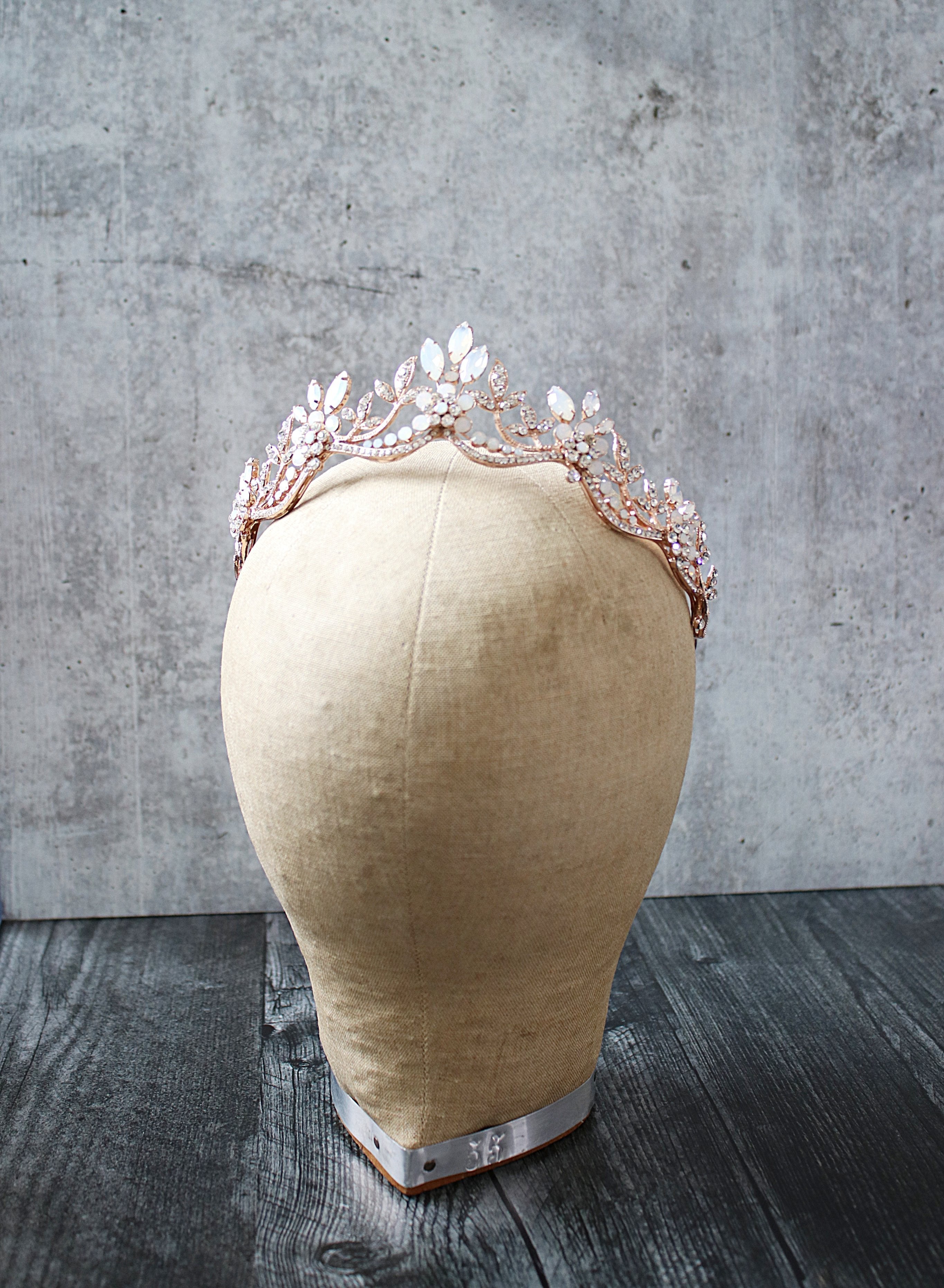 MAELYNN Silver Bridal Tiara - Elegant Rhinestone Wedding Crown for Bride, Princess, Prom, Pageant & Special Occasions