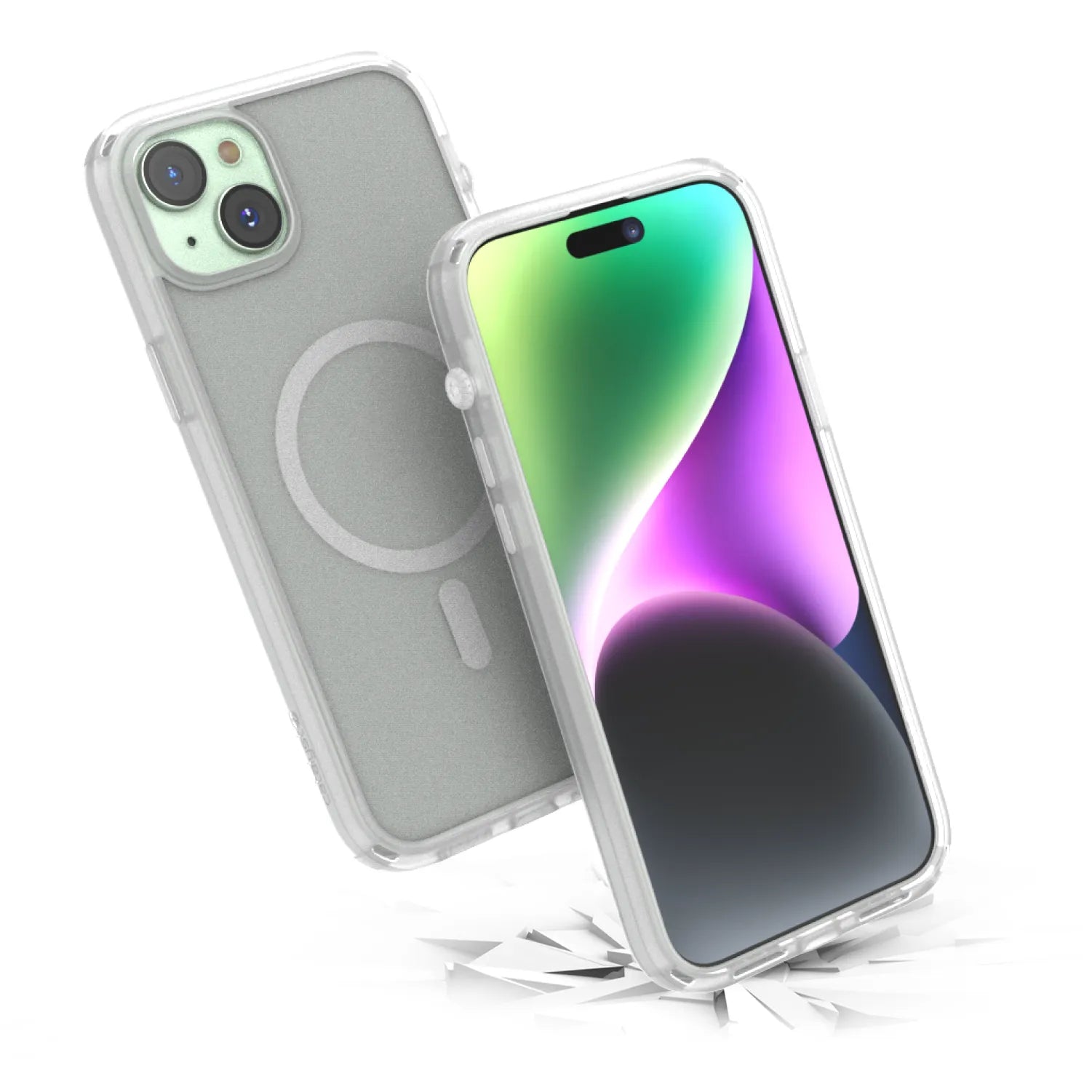 iPhone 15 Plus Protective Case with MagSafe Compatibility - Slim Shockproof Cover for Everyday Use, Travel & Outdoor Activities