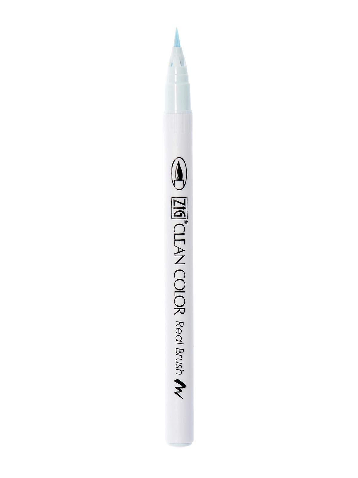 Zig Clean Color Real Brush Marker - Haze Blue (Pack of 6) | Alcohol-Based Dual Tip Art Markers for Calligraphy, Illustration & Bullet Journaling | Perfect for Artists, Designers & Craft Enthusiasts