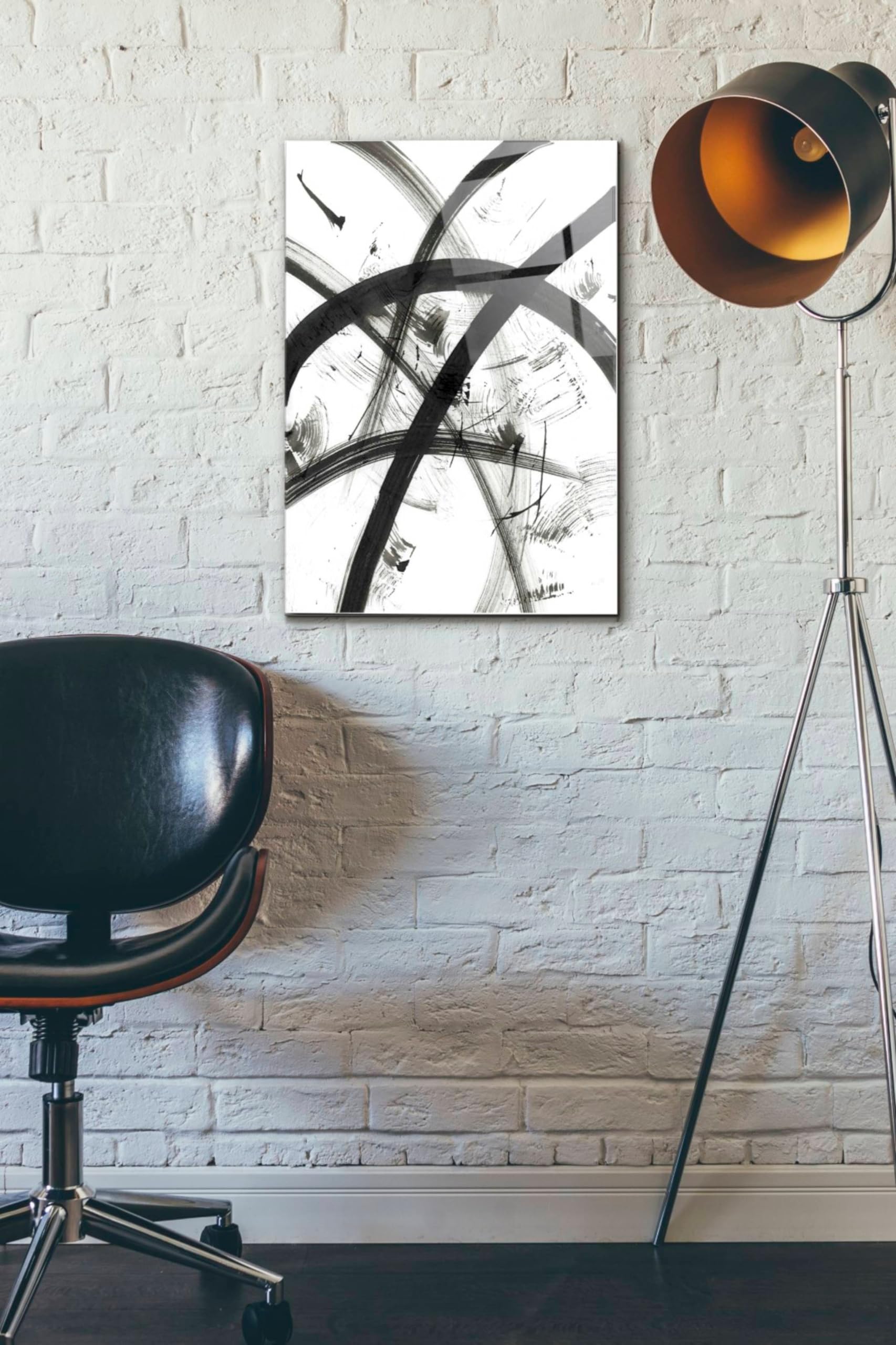 Epic Art 'Airscrew' Acrylic Glass Wall Art - 16x24 Inches Modern Home Decor - Perfect for Living Room, Bedroom & Office Wall Decor
