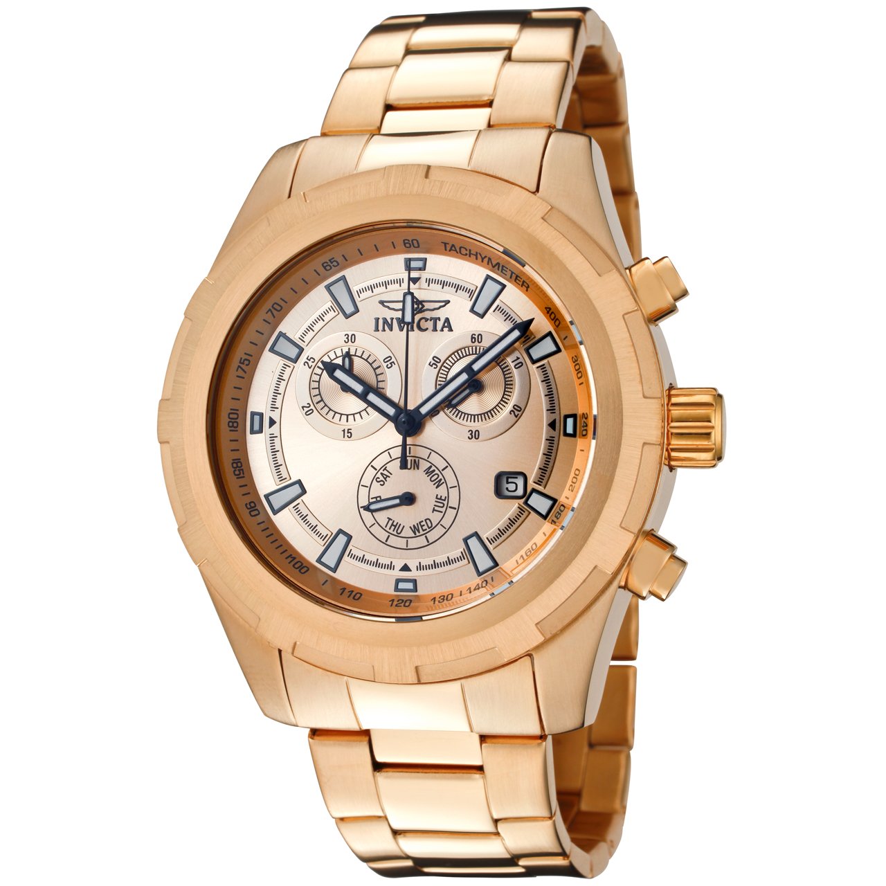 Invicta Men's 1562 Swiss Chronograph Watch - Luxury Stainless Steel Timepiece with Date Function for Business, Formal & Casual Wear
