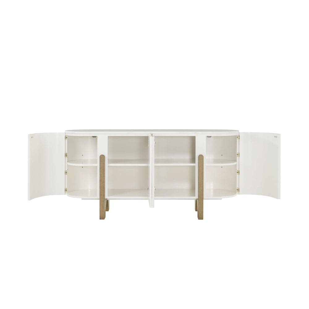 Archo Media Cabinet - Modern TV Stand with Storage Shelves for Living Room, Bedroom & Home Theater | Durable Wooden Entertainment Center for TV, Gaming & Streaming Devices