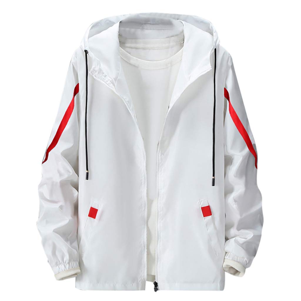 Men's Winter Coats - Lightweight Hooded Jacket for Autumn & Winter | Casual Loose Fit Printed Sportswear | Perfect for Outdoor Activities & Daily Wear