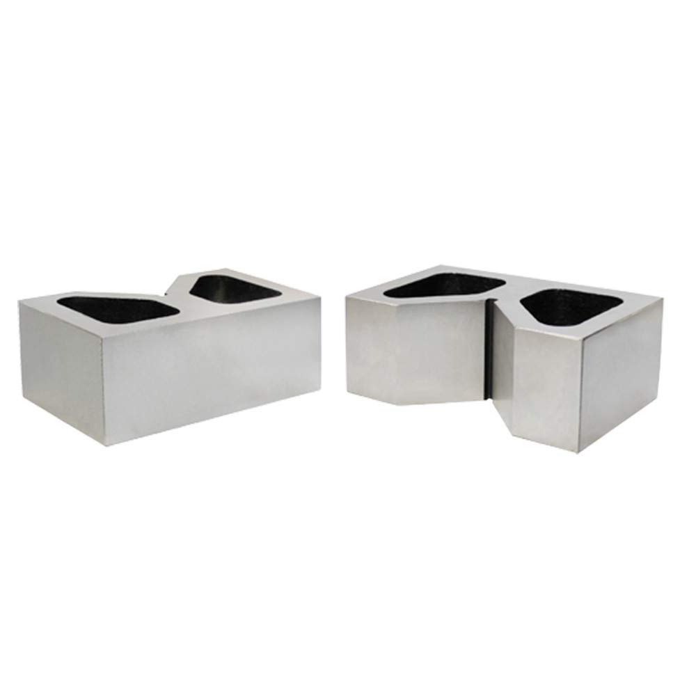 3 Inch Cast Iron VEE Blocks with Parallels - Precision Measuring Tools for Metalworking, Machining, and Workshop Applications