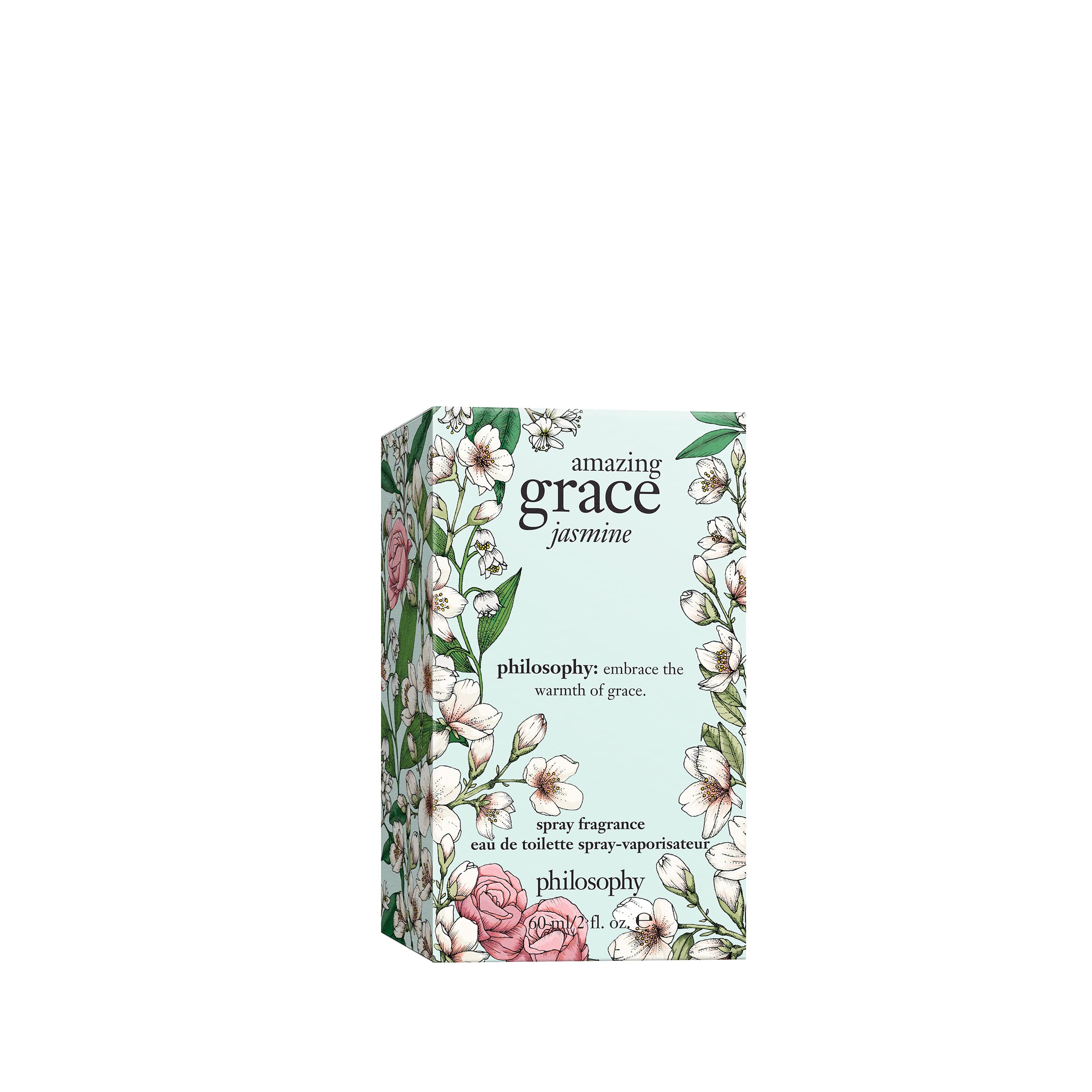 Philosophy Amazing Grace Jasmine Eau de Toilette - Alluring Floral Perfume for Women with Jasmine, Bergamot & Musk Notes - Long Lasting Luxury Fragrance - 2 fl oz - Perfect for Date Nights, Special Occasions & Daily Elegance