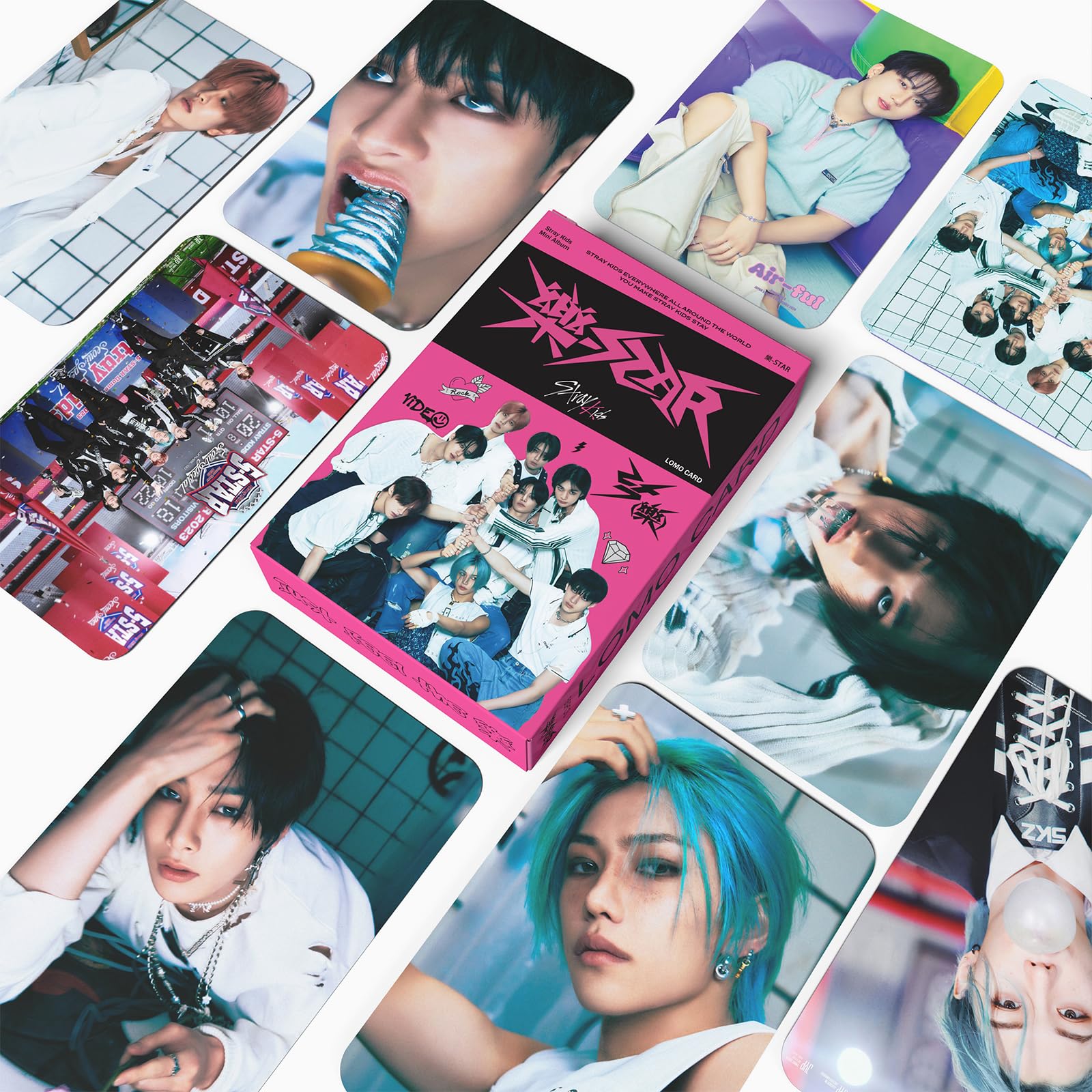 BTS & Stray Kids Official KPOP Album Photocards Set - Limited Edition SKZ Lomo Cards Collection for Fans | Perfect Gift for Kpop Merch Collectors & Birthday Presents