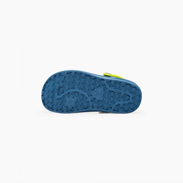 Joybees Midnight Teal & Citrus Kids Varsity Clogs - Comfortable Slip-On Shoes for School, Play & Everyday Wear