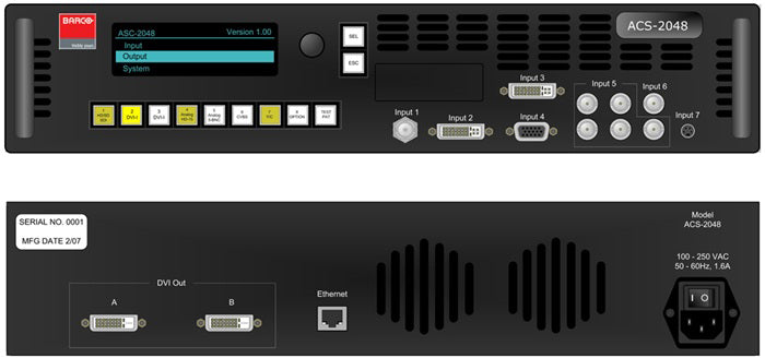 Barco ACS 2048 Alternate Content Switcher for DP Series Projectors - Seamless Multi-Source Switching for Conference Rooms & Digital Signage