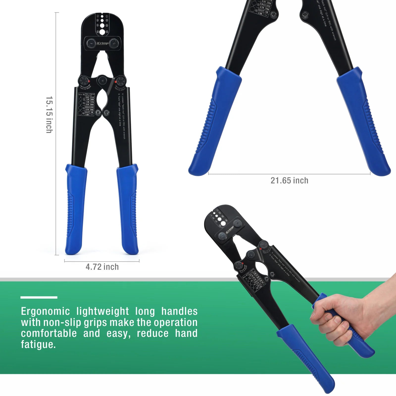 Wire Rope Crimping Tool for 3/64