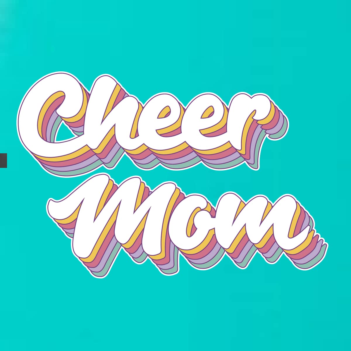 Vintage Cheer Mom & Girl Sports Tri-Blend Racerback Tank Top - Soft & Breathable for Cheerleading, Gym & Casual Wear