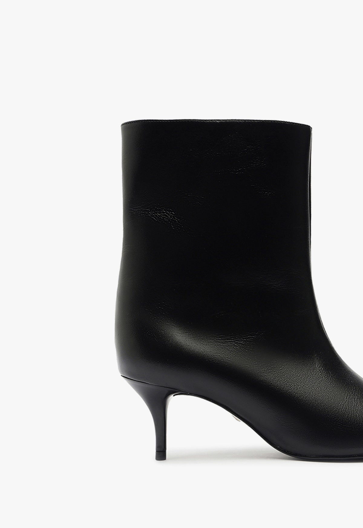 Frances Atanado Women's Leather Booties with Mid Heel - Stylish & Comfortable Ankle Boots for Fall & Winter Fashion - Perfect for Office, Parties & Casual Outings