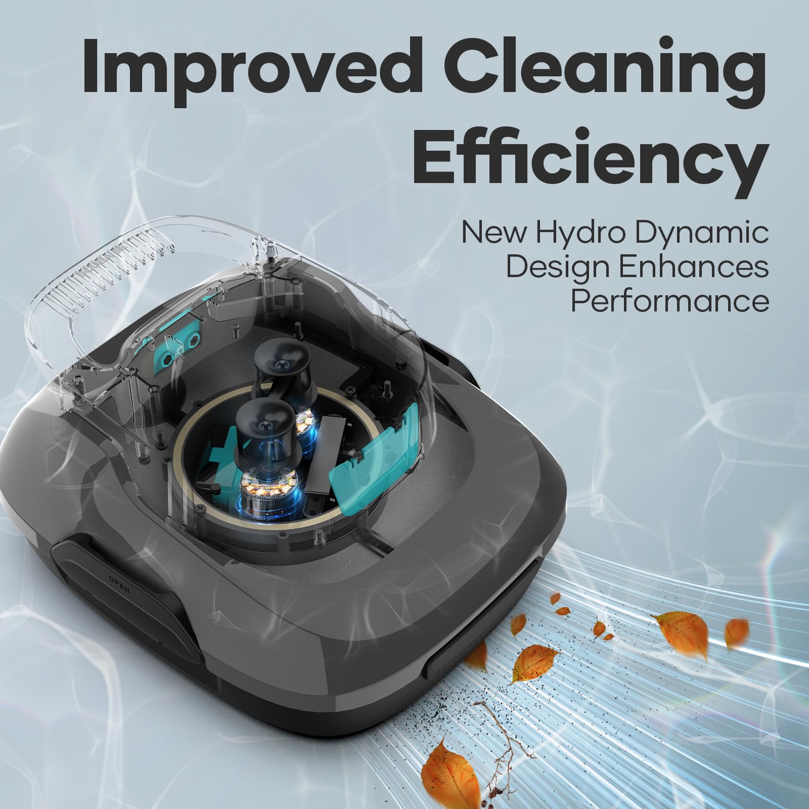 AIPER Cordless Robotic Pool Cleaner - Automatic Pool Vacuum with Self-Parking Technology, 90 Min Runtime for Above Ground & In-Ground Pools up to 40 FT - Perfect for Weekly Pool Maintenance & Seasonal Cleaning