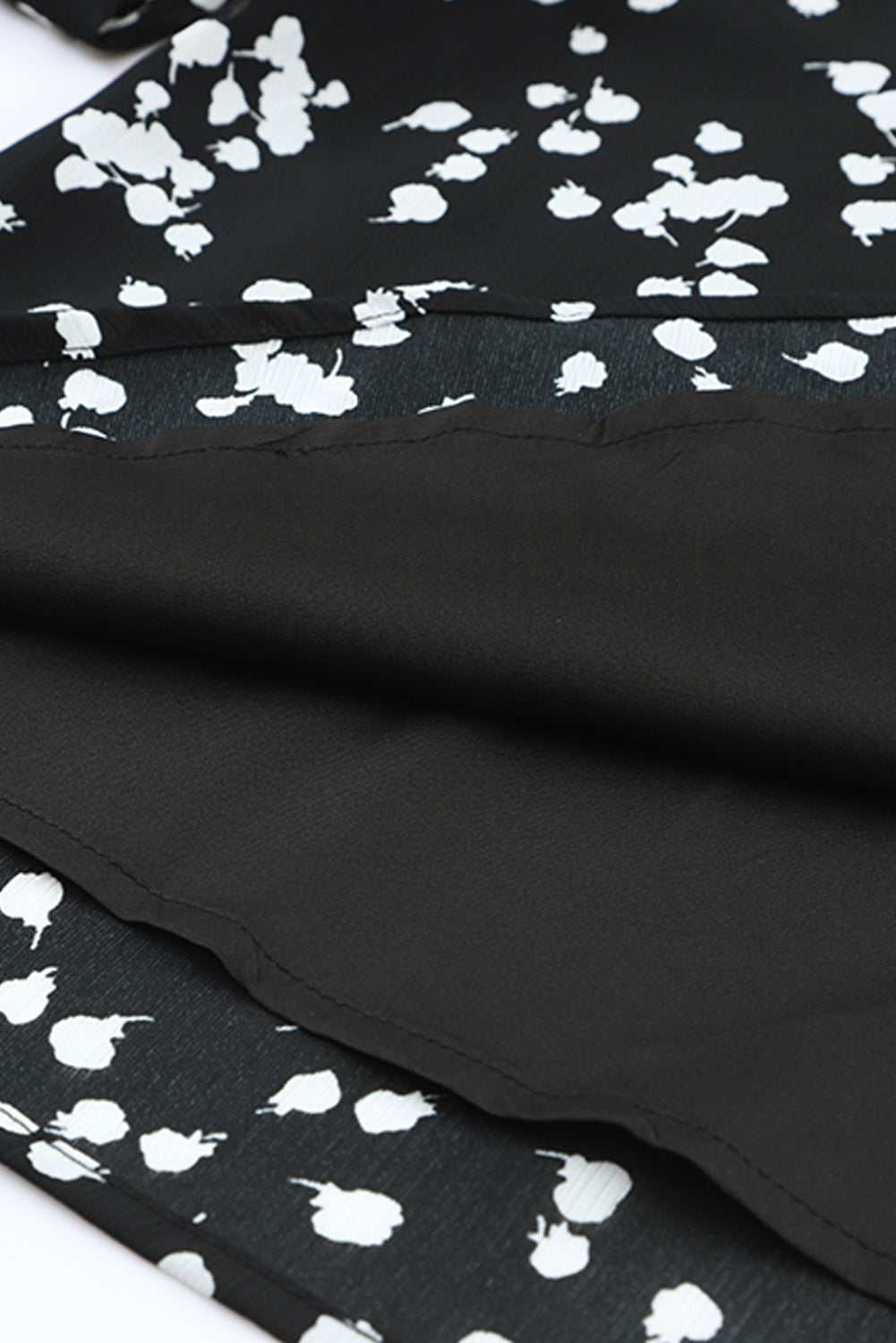 Stylish V Neck Printed Crinkled Long Sleeve Blouse for Women - Trendy Casual & Office Wear