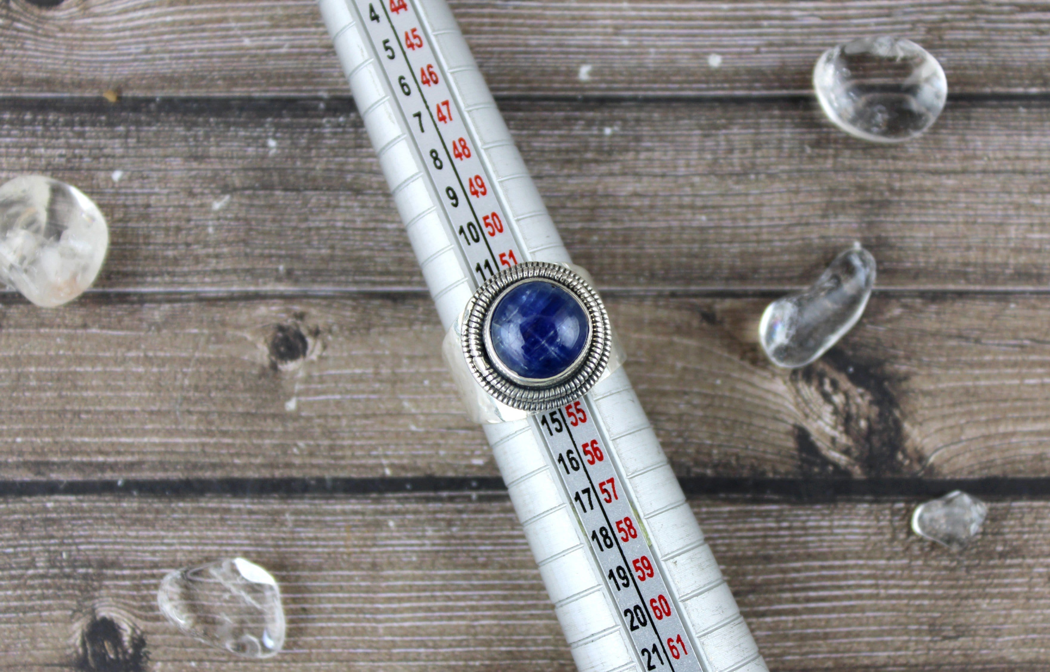 Blue Kyanite Ring Size 7 - Natural Healing Stone Jewelry for Women - Perfect for Meditation, Energy Balancing & Everyday Wear