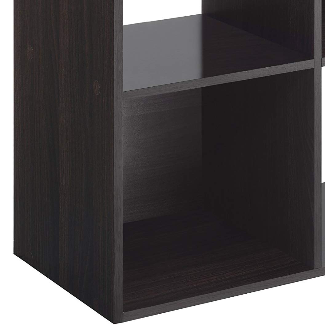 Whitmor 9 Cube Storage Organizer Shelf - Espresso Finish, Closet & Home Organization for Bedroom, Living Room, Office - Perfect for Storing Toys, Books, Shoes & Decor