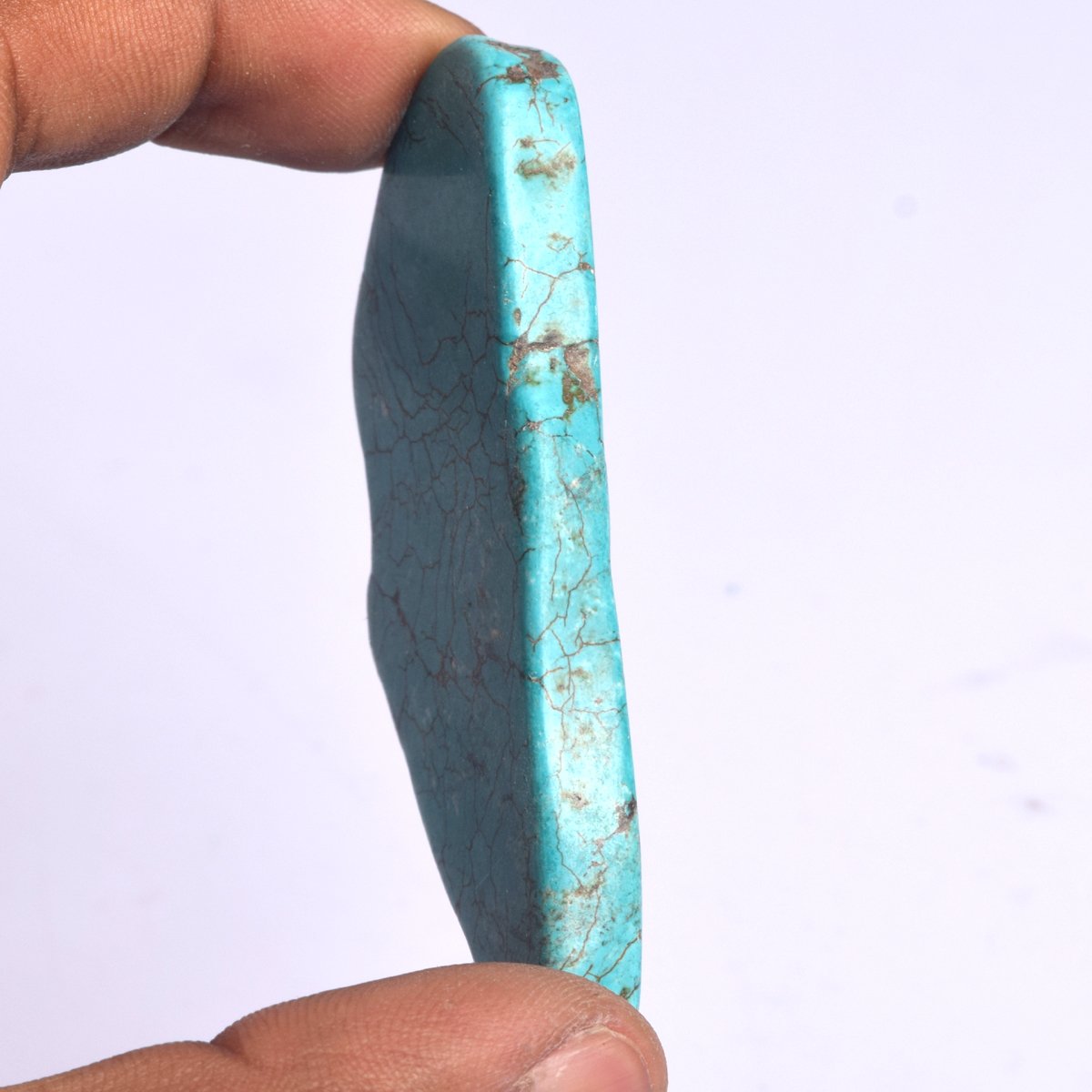 GEMHUB Natural Blue Turquoise Slab 132.00 Ct - A Grade Rough Healing Crystal Gemstone BR-669 for Jewelry Making, Meditation & Energy Healing
