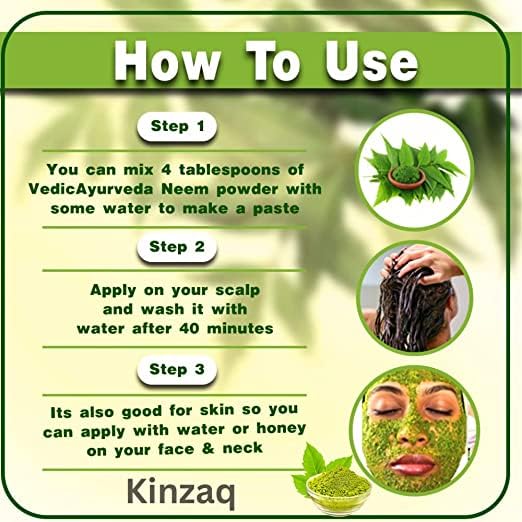 Neem Face Mask for Dark Spots & Acne - 100% Natural Powder for Pigmentation & Oil Control - Pack of 2 (100g Each) - Perfect for Daily Skincare & Oily Skin Treatment