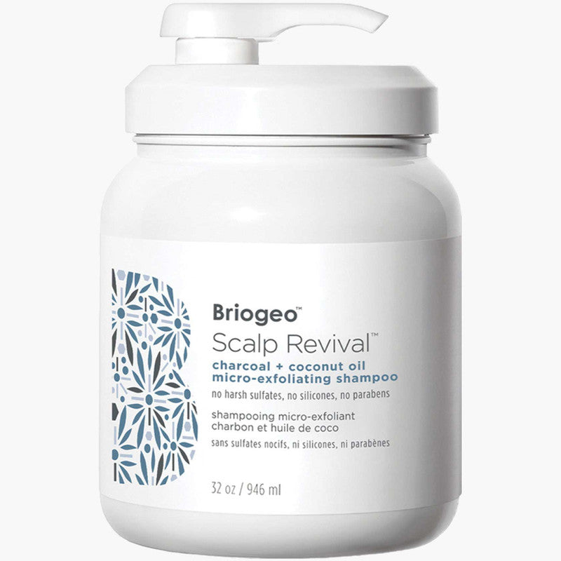 Briogeo Scalp Revival Charcoal + Coconut Oil Micro Exfoliating Shampoo for Dry, Itchy Scalp – Detox & Exfoliate with Natural Ingredients for Healthy Hair Care