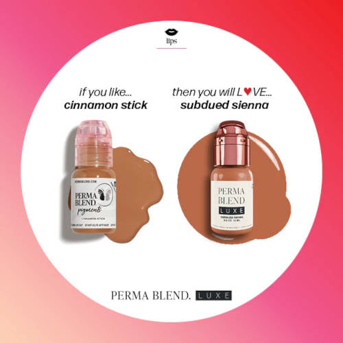 Perma Blend Luxe Subdued Sienna Pigment - Professional Tattoo Ink for Artists | Perfect for Realism, Watercolor & Cosmetic Tattoos | Limited Clearance Sale
