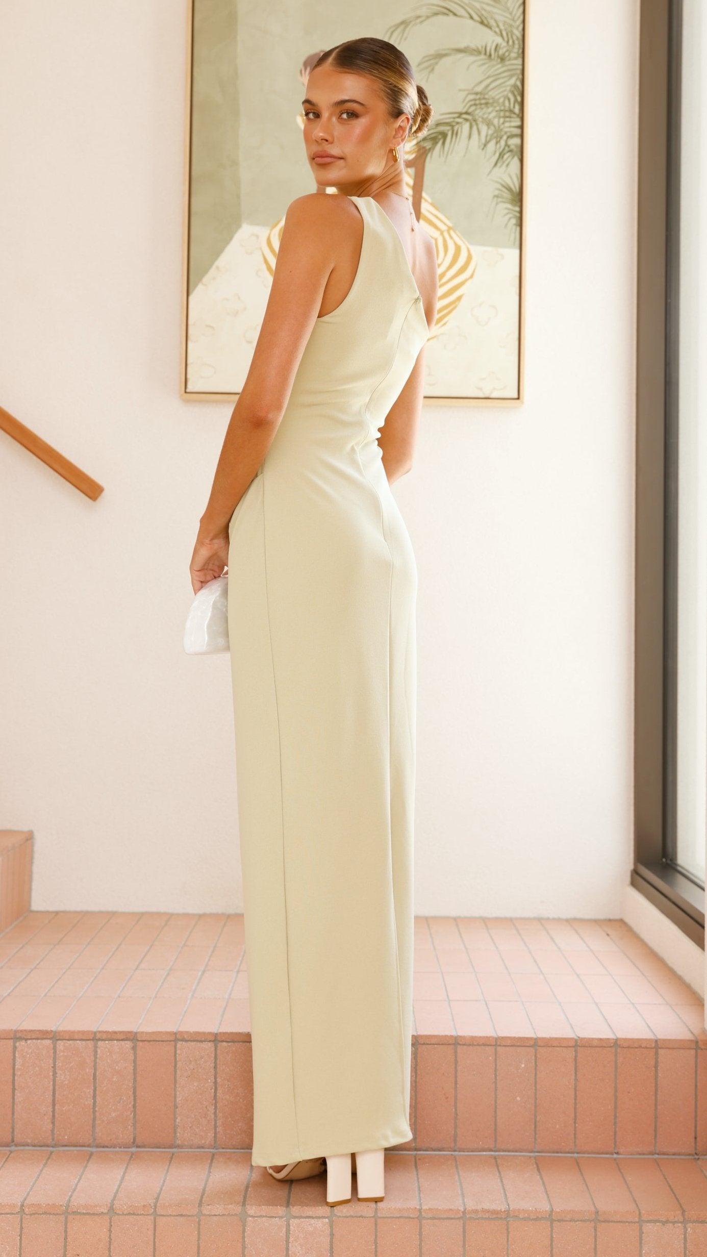 Cataleya Maxi Dress in Sage Green - Flowy Long Summer Dress for Women, Perfect for Beach Vacations, Weddings & Casual Outings