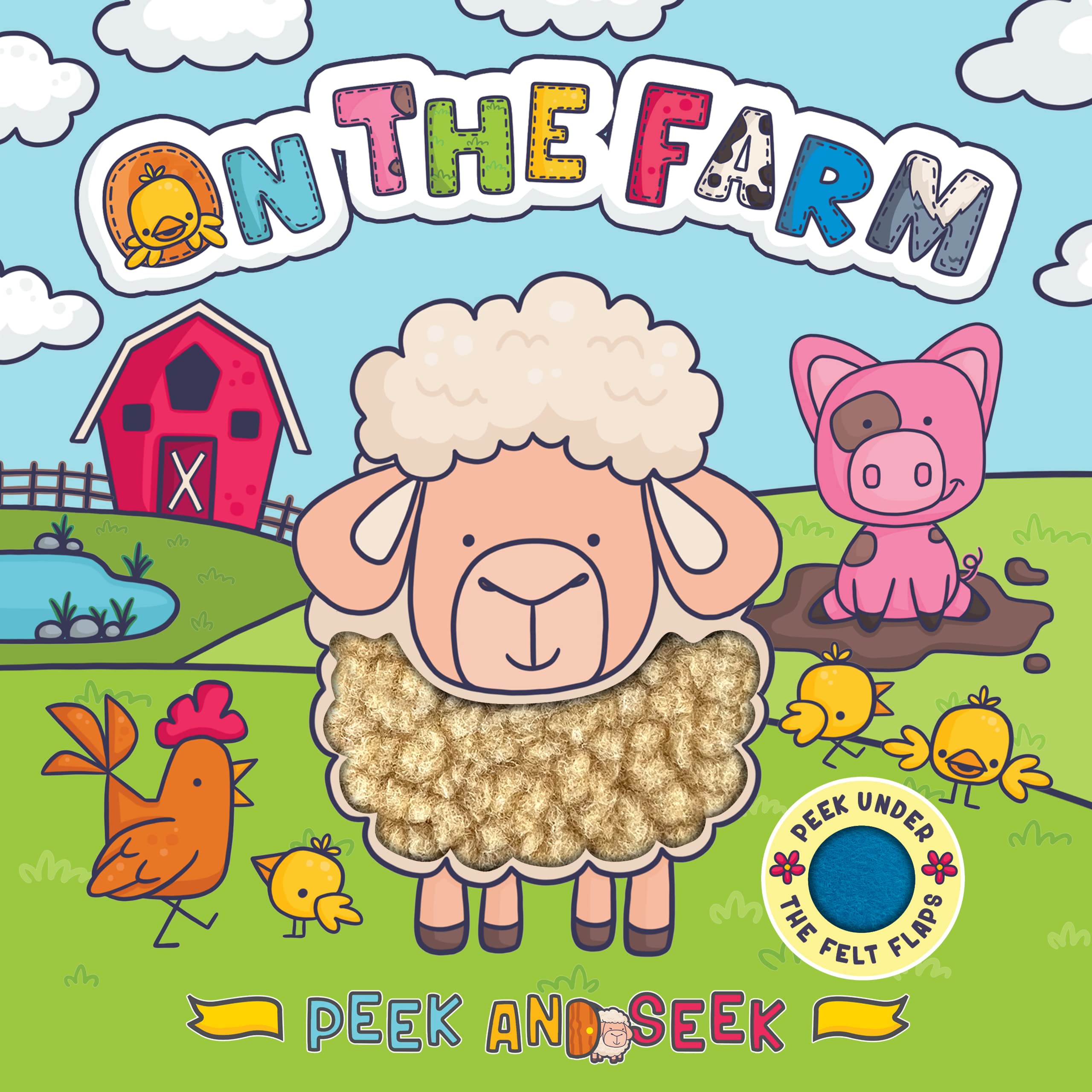 Little Hippo Books Peek and Seek On the Farm - Interactive Touch & Feel Board Book for Toddlers Ages 1-3 | Baby Sensory Learning & Early Development | Perfect for Storytime, Bedtime Reading & Preschool Education