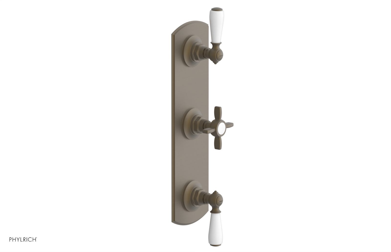 Jamestown Thermostatic Shower Valve with Dual Volume Control - White Accents (Model 4-740) | Perfect for Modern Bathroom Renovations & Spa-Like Shower Experiences