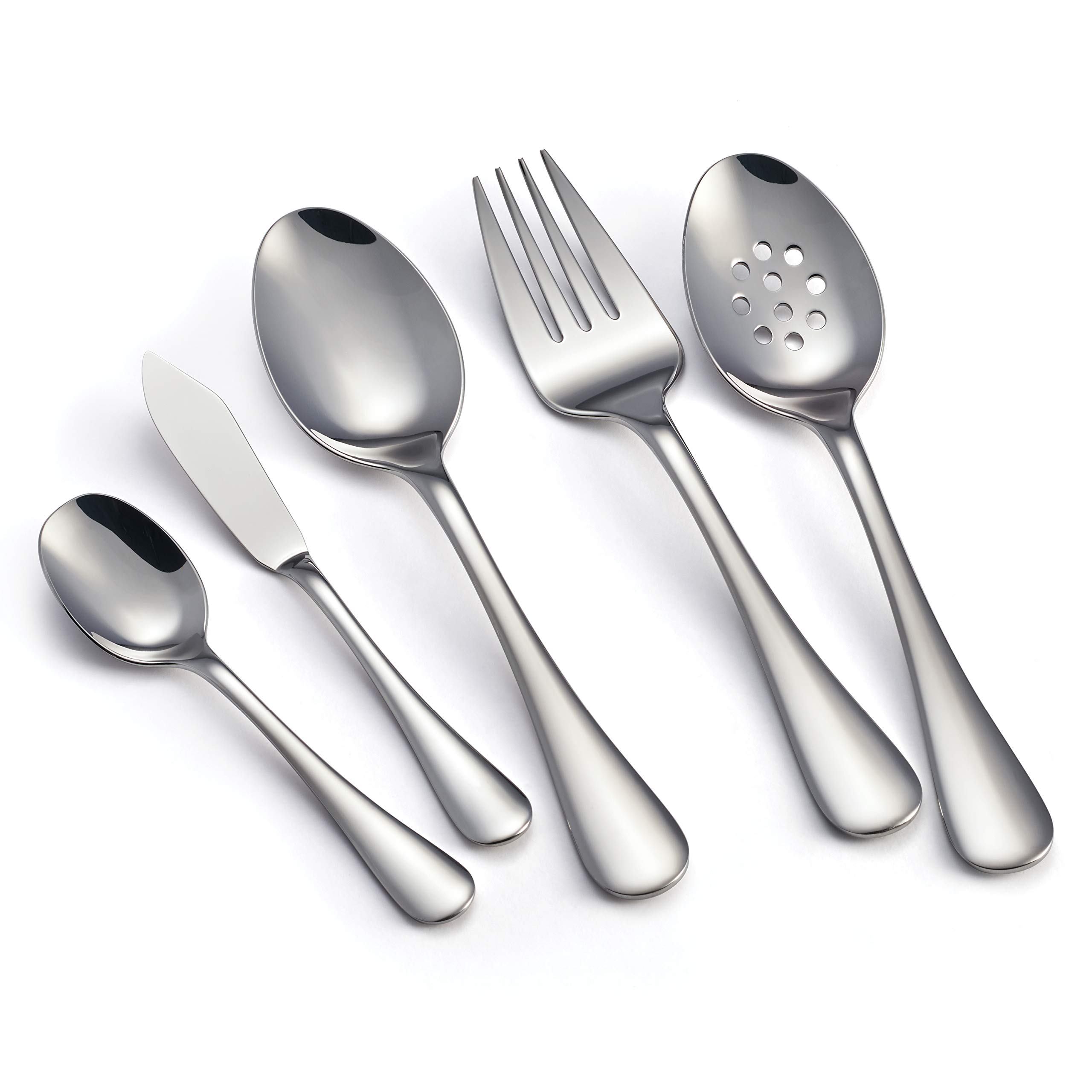 Tramontina 45-Piece Stainless Steel Silverware Set - Complete Flatware Set for 8, Classic Dining Utensils for Everyday Use, Dinner Parties & Formal Occasions
