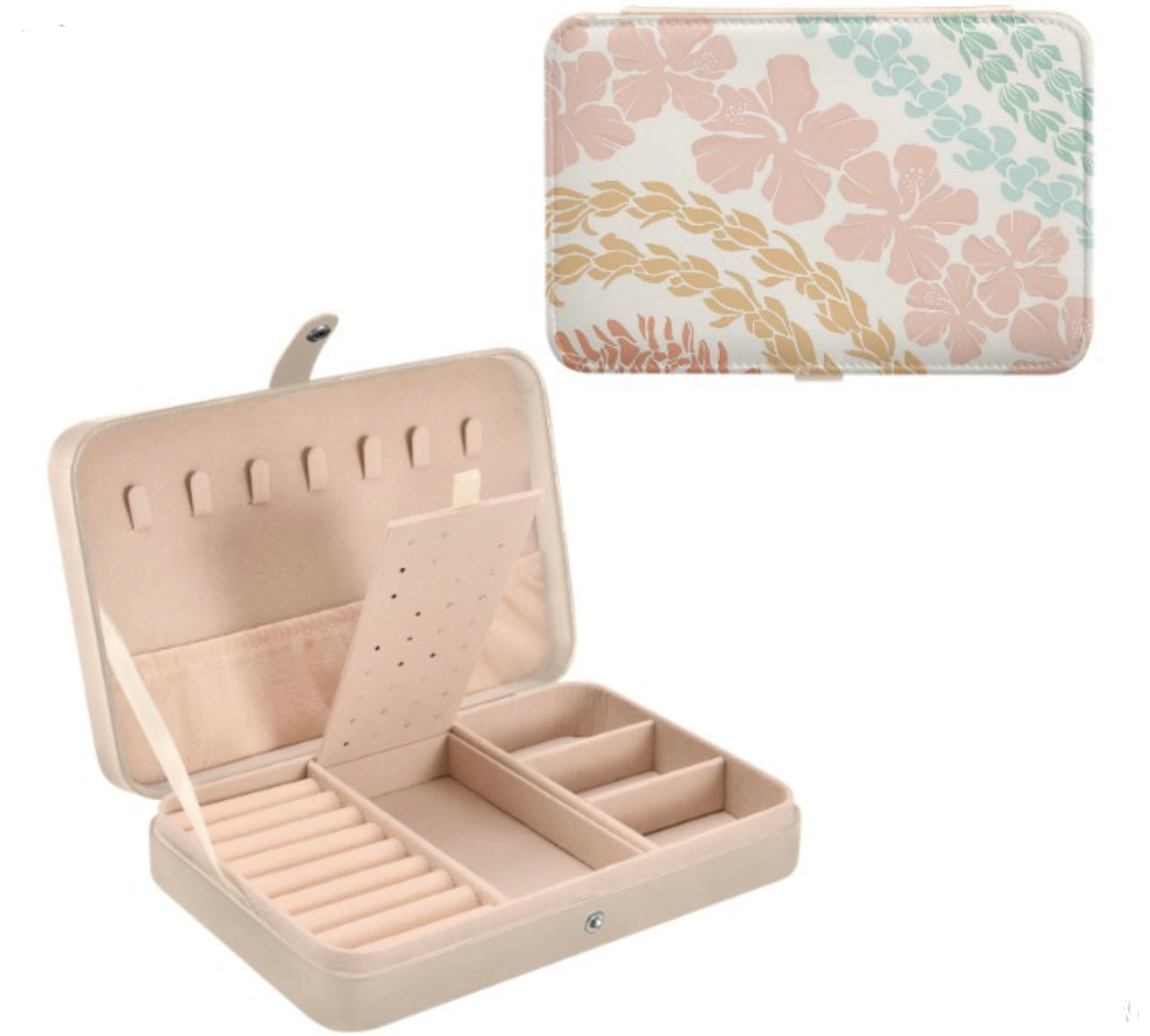 Stylish Travel Jewelry Organizer - Portable Jewelry Case for Necklaces, Rings & Earrings - Perfect for Vacation, Business Trips & Gifts
