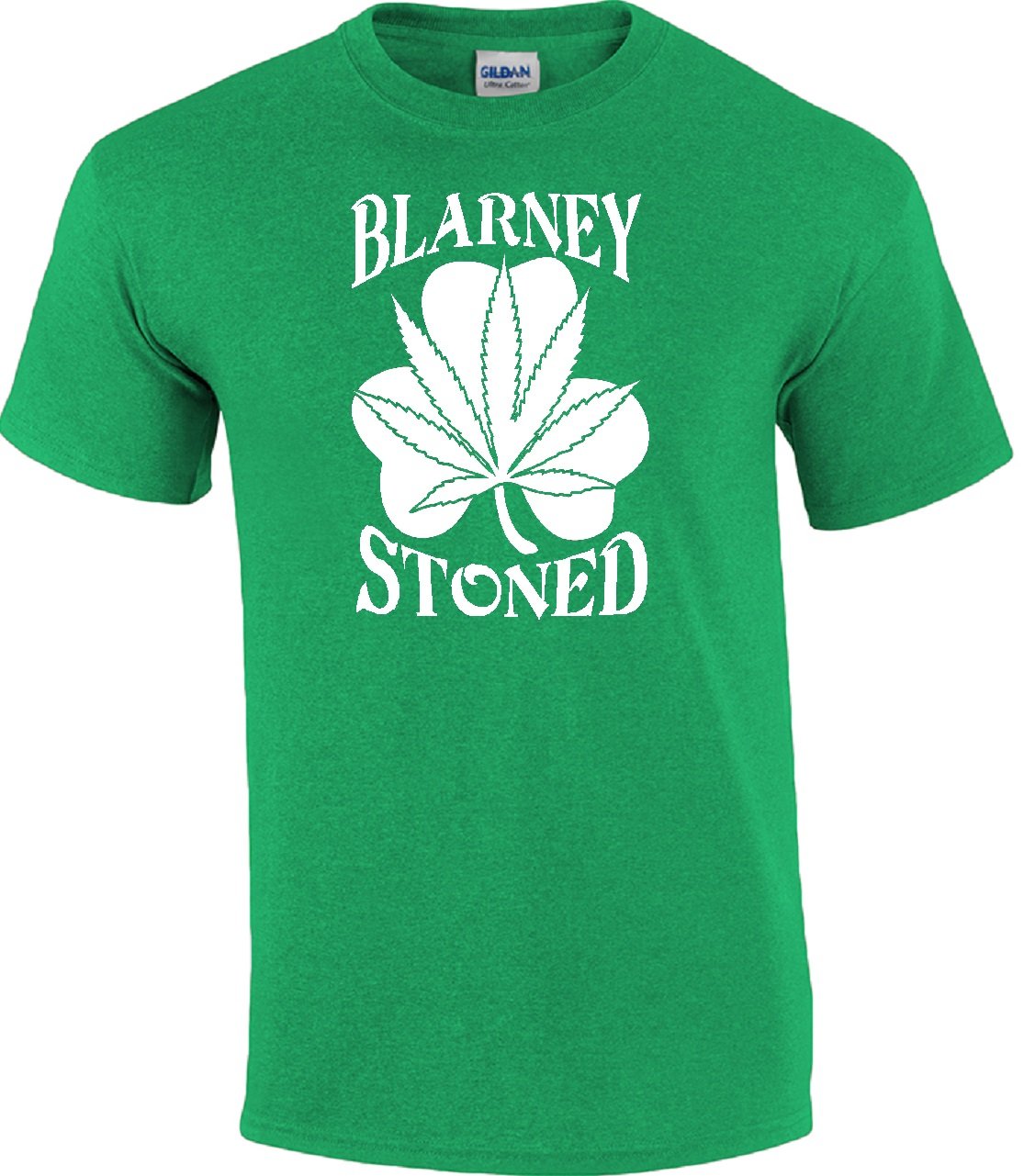 STUFF WITH ATTITUDE Blarney Stoned Kelly Green T-Shirt | Funny Irish Pub Shirt for St. Patrick's Day & Celtic Festivals | Perfect for Parties, Parades and Irish-Themed Events