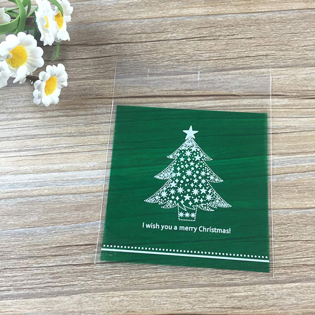 200pcs Clear Christmas Cookie Bags - 4x6 Inch Cellophane Treat Bags for Holiday Gifts, Party Favors, Biscuits & Goodies | Bulk Food Storage, Xmas Treats, Baked Goods Packaging