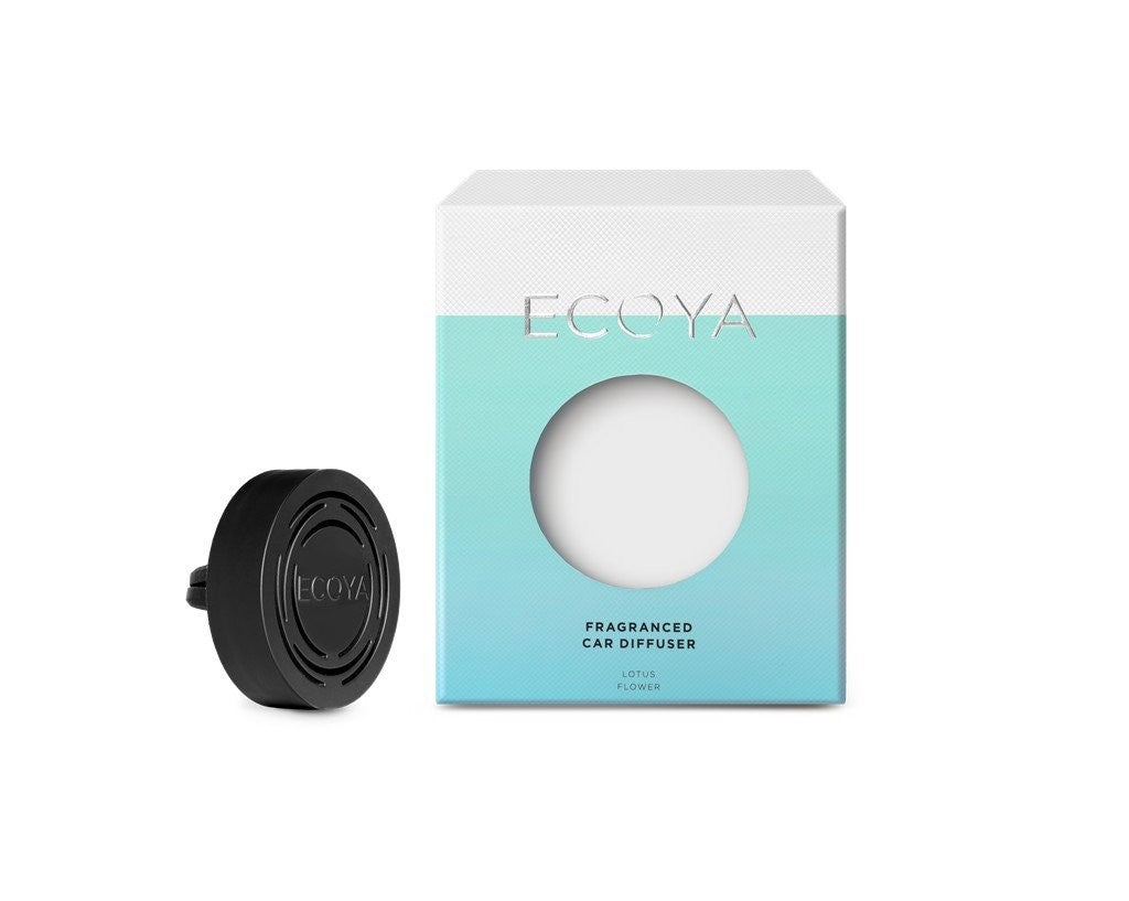Ecoya Essential Oil Diffuser - Aromatherapy Car Diffuser with Lotus Flower Design for Relaxation & Stress Relief | Perfect for Travel, Commuting & Road Trips