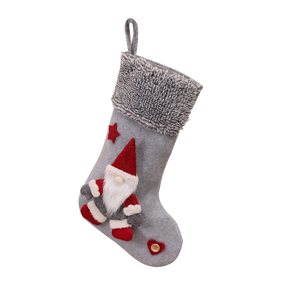 AIZHIYI Christmas Stockings & Tree Decorations Set - Faceless Doll Candy Bags, Hanging Ornaments & Gift Socks for Holiday Home Decor - Perfect for Xmas Party, Fireplace Mantel & Festive Gift Giving
