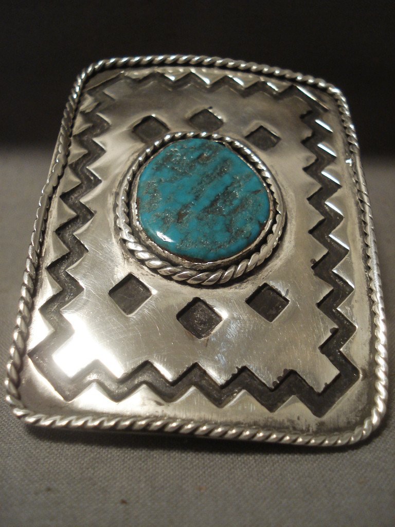 73 Gram Vintage Navajo Turquoise Native American Silver Ring - Duel Finger Design for Women & Men, Perfect for Boho Fashion, Western Style & Gift Giving