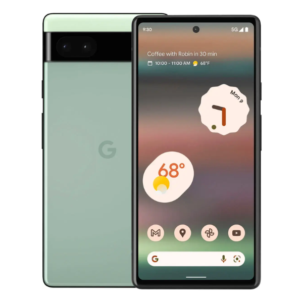 Google Pixel 6a 128GB Unlocked Smartphone - Sage Green | 5G Android Phone with Powerful Camera, Long Battery Life | Perfect for Travel Photography & Social Media Content Creation