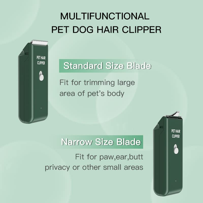 **USB Rechargeable Quiet Dog & Cat Hair Trimmer - Cordless Pet Grooming Kit with Washable Blades for Dogs, Cats & Small Animals - Perfect for Home Grooming & Travel Use**