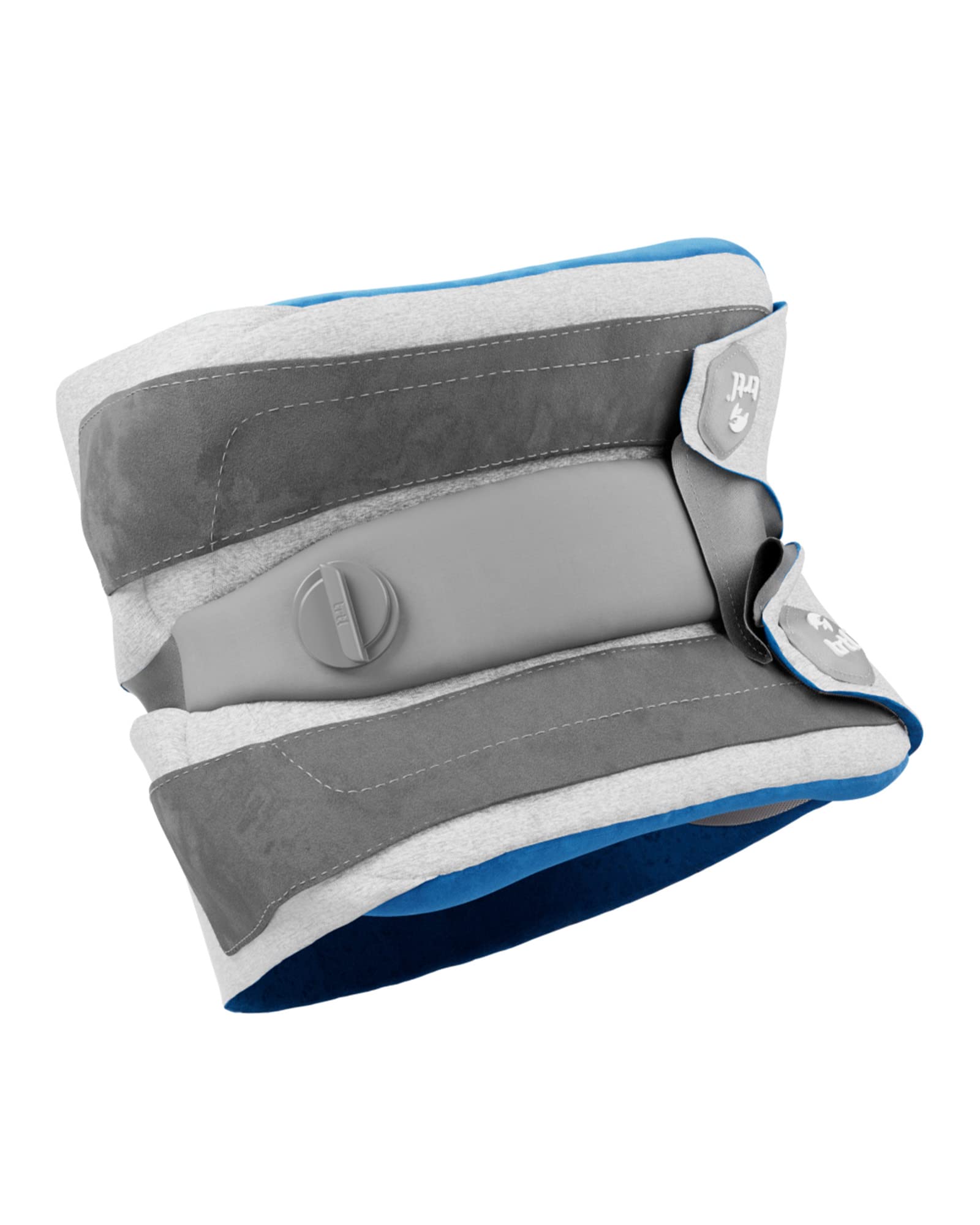 Trtl Pillow Plus - Adjustable Neck Pillow for Airplane Travel & Long Flights - Luxury Memory Foam Travel Pillow for Head & Neck Support - Lightweight & Machine Washable - Includes Waterproof Carry Bag (Blue) - Perfect for Business Trips, Road Trips & Camping