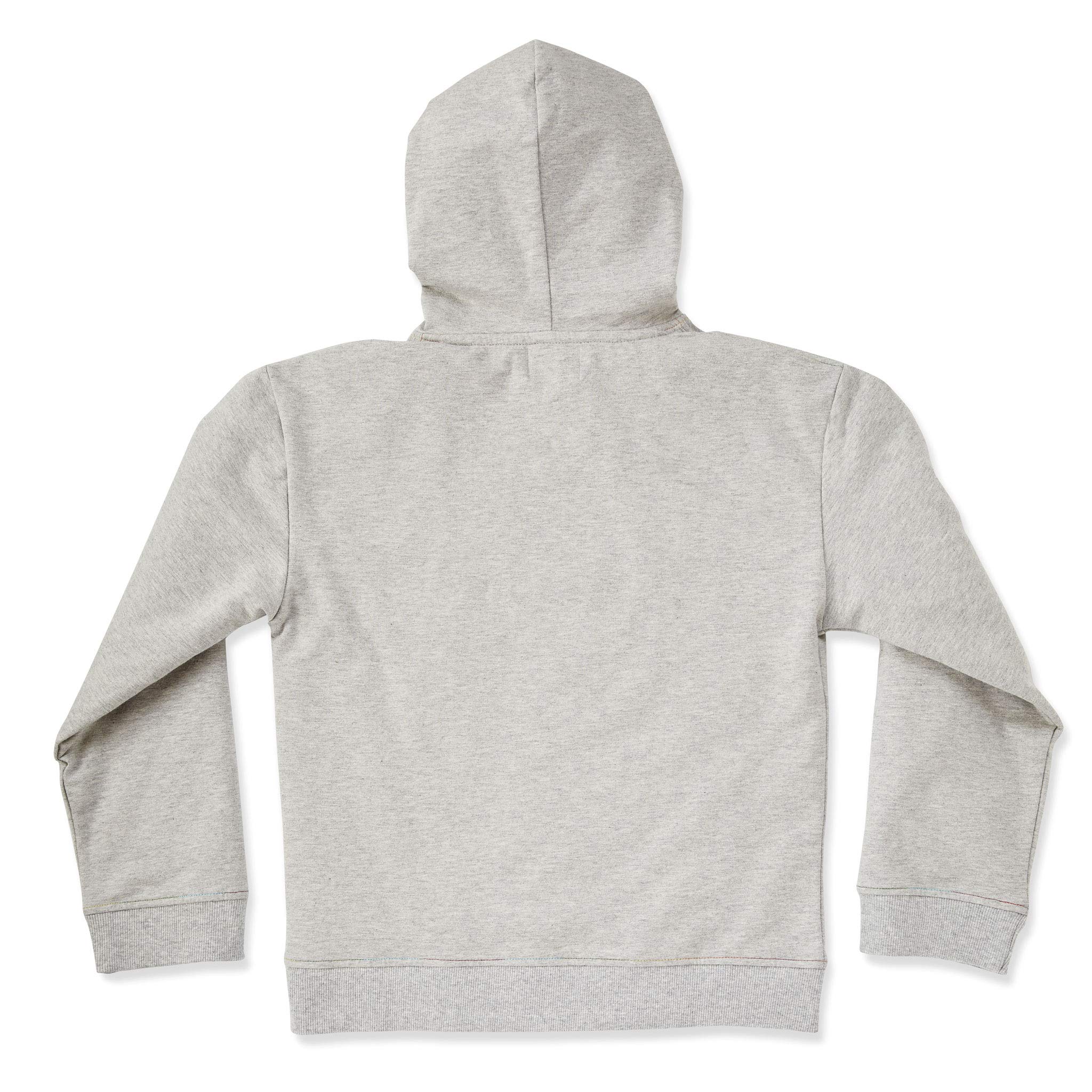 Kid Made Modern Grey Hoodie for Boys & Girls - Soft Cotton Pullover Sweatshirt for Kids Ages 8-10 | Cozy Casual Wear for School, Playdates & Outdoor Activities