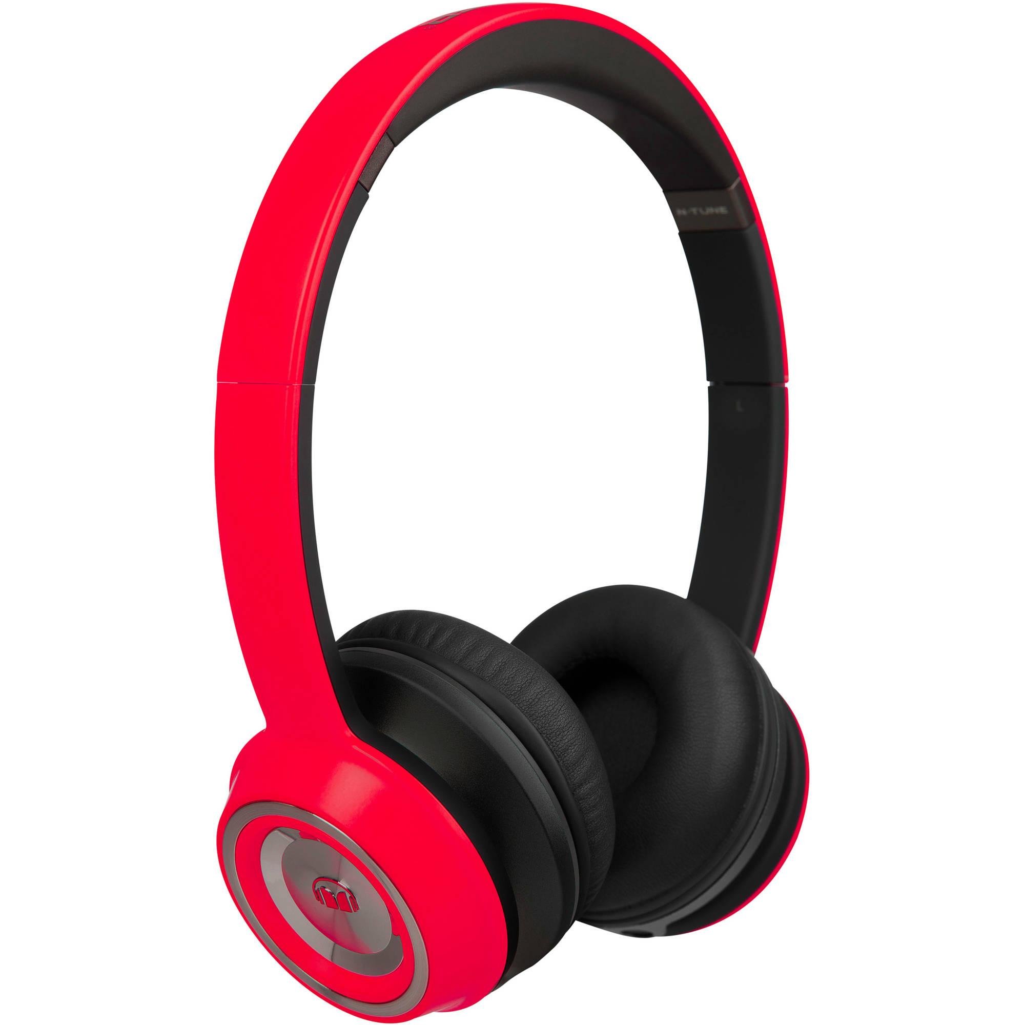Monster NTune On-Ear Headphones with Noise Isolation - Lightweight Foldable Design for Travel, Work, and Gaming - Wired Over-Ear Headset with Mic & Volume Control