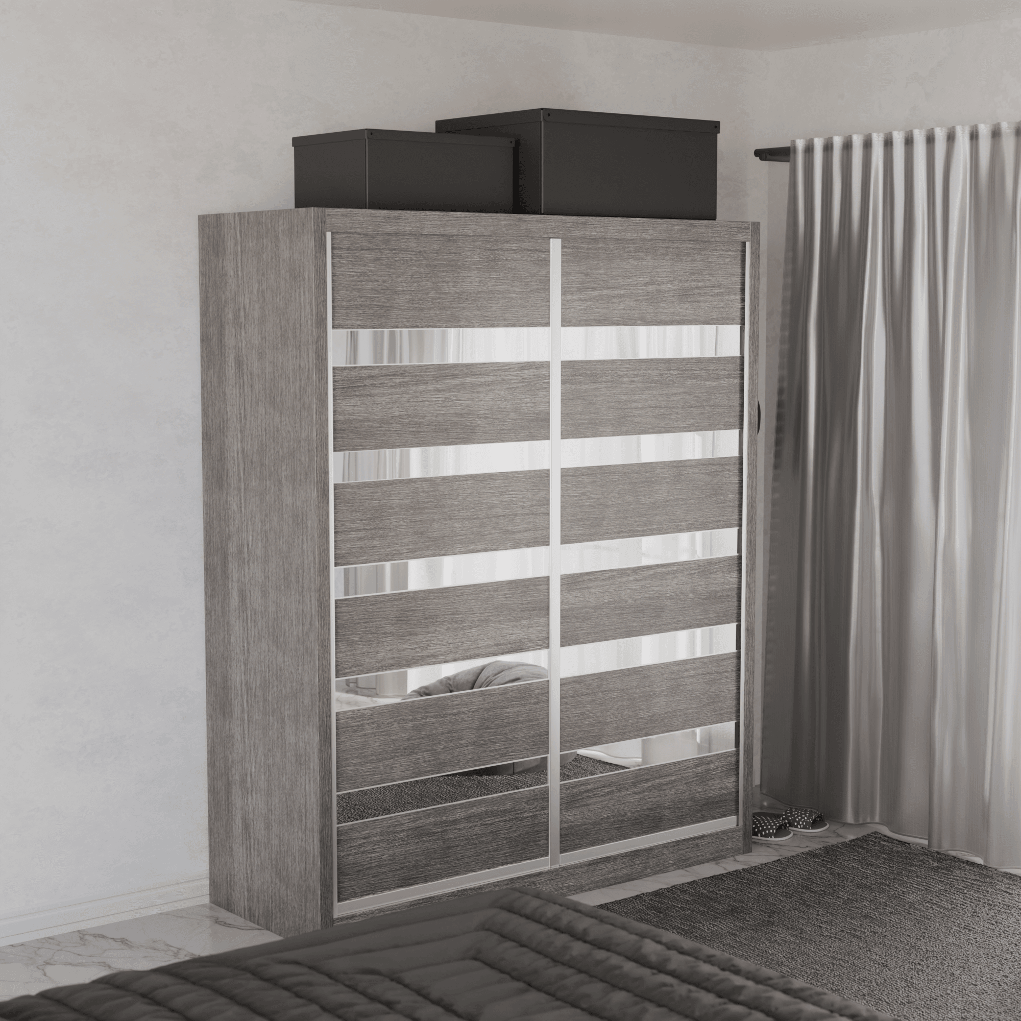 Modolva W05 Modular Wardrobe Closet System - Customizable Storage Solution for Bedroom, Closet & Office Organization